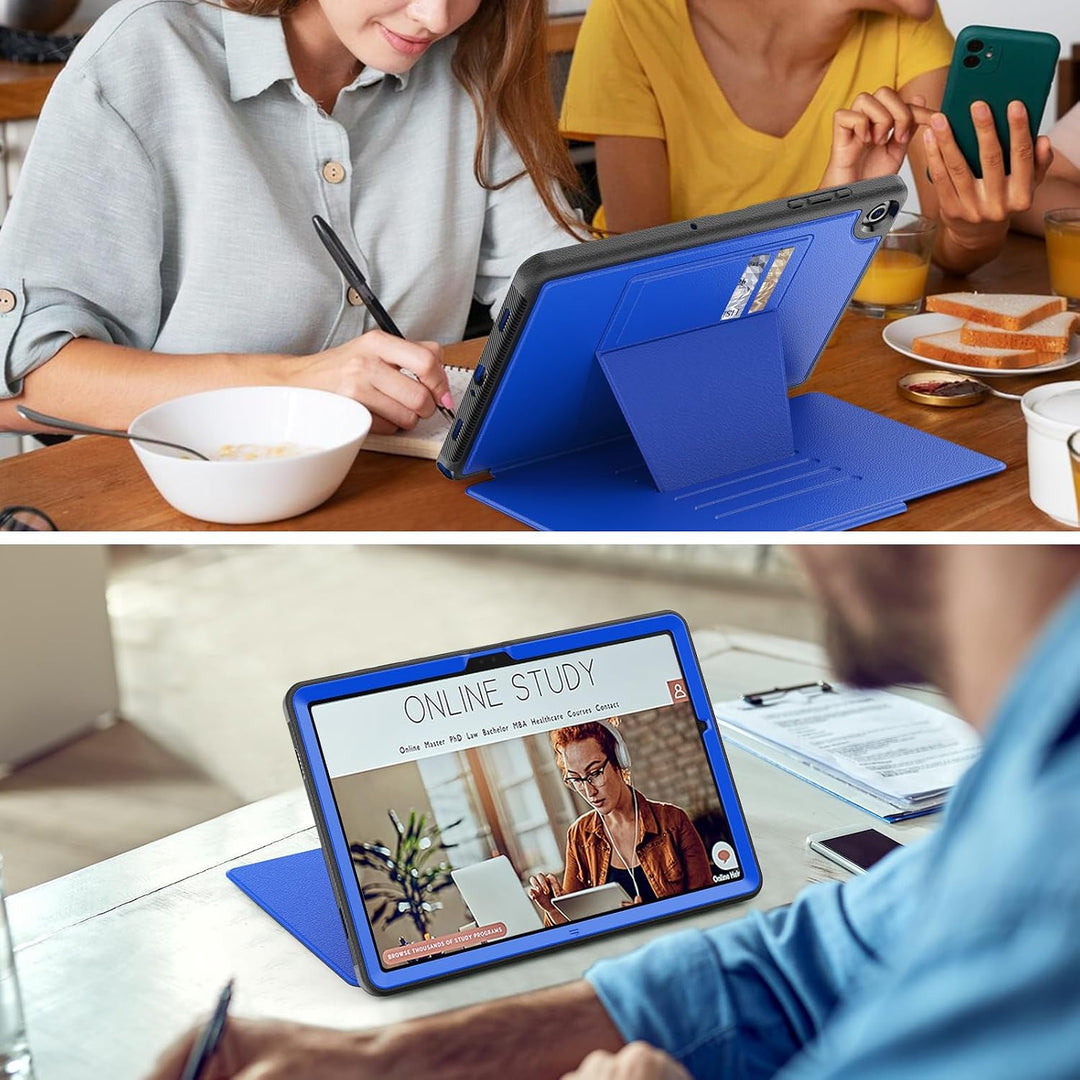 SEYMAC stock Hülle für Samsung Galaxy Tab A9 Plus/ A9+ 11 Zoll, Stossfeste Hülle mit [Mehreren Winke