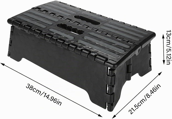 Faltbare Einzelne Trittstufe, 37,8 x 21,6 x 13 cm für ältere Menschen und Behinderte, tragbarer Hock