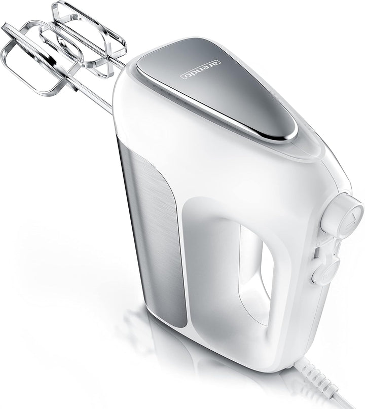 Arendo - Elektrischer Handmixer Handrührer 500 W - inkl. 2 Rührbesen und 2 Knethaken aus Edelstahl –