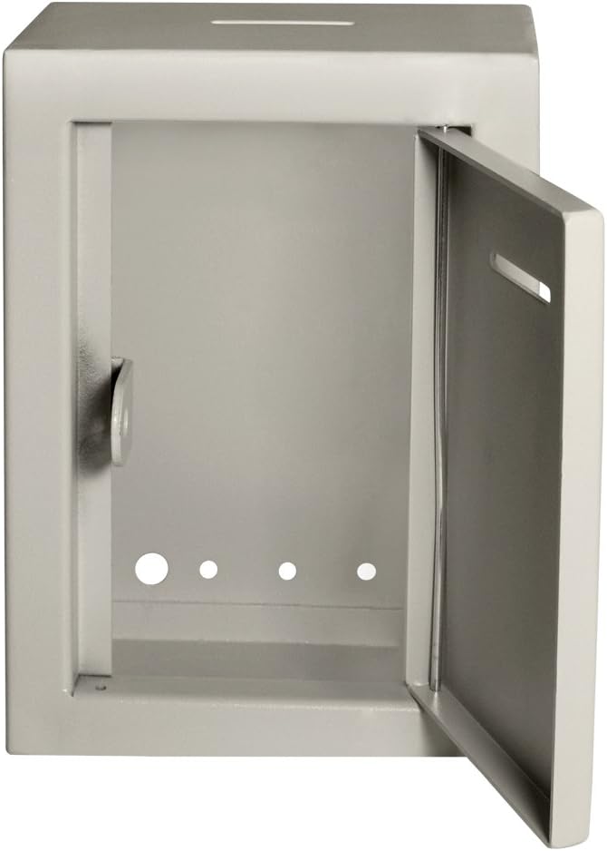 MCB Classic Metallbox - Spendenbox - Kommentarbox - Sichere Sammelbox - Wahlurne - Ticketbox - Einfa