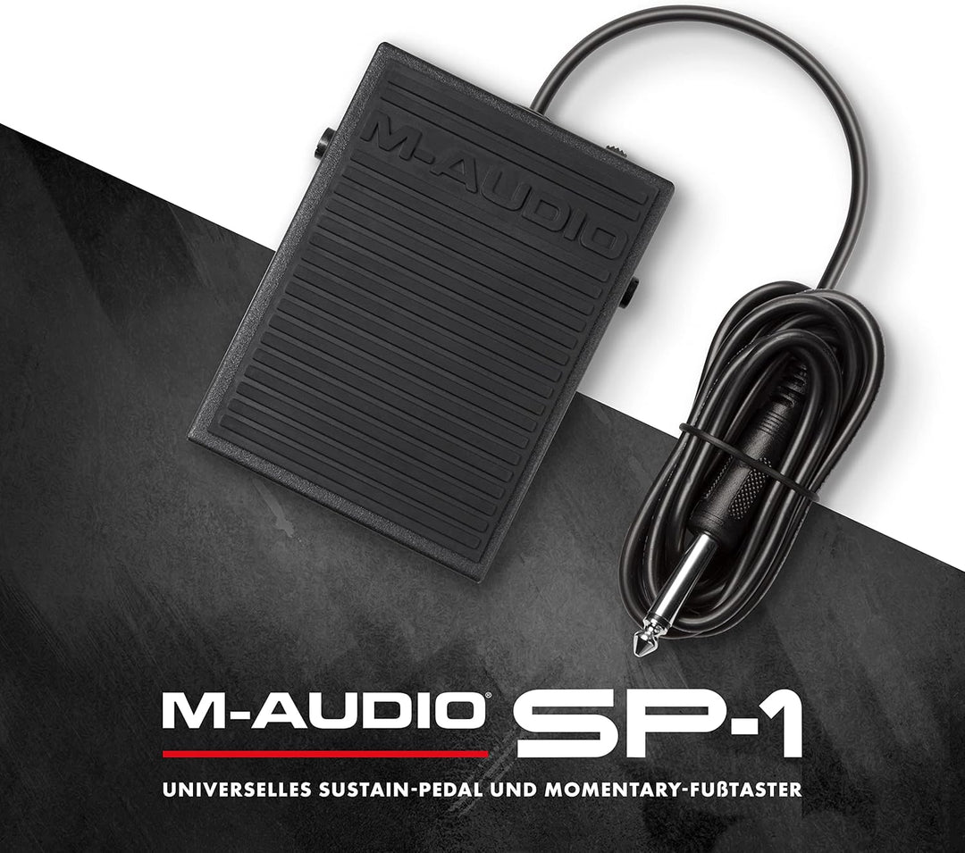 M-Audio SP-1 - Universal Sustain Pedal / Dämpferpedal für Keyboards, Schwarz, SP-1