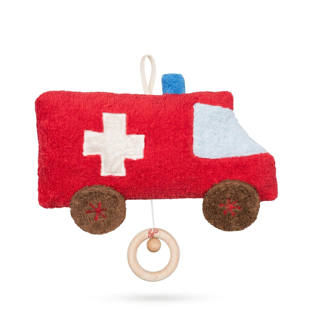 Efie Spieluhr Auto/Ambulanz, kontrolliert biologischer Anbau (organic), Made in Germany (Melodie Au