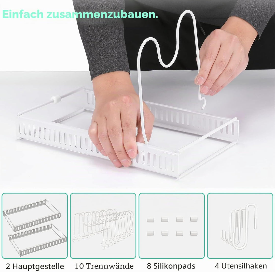 Puricon Deckel und Pfannenhalter Topfdeckelhalter Pfannen Aufbewahrung Topf Organizer Pan Rack für K