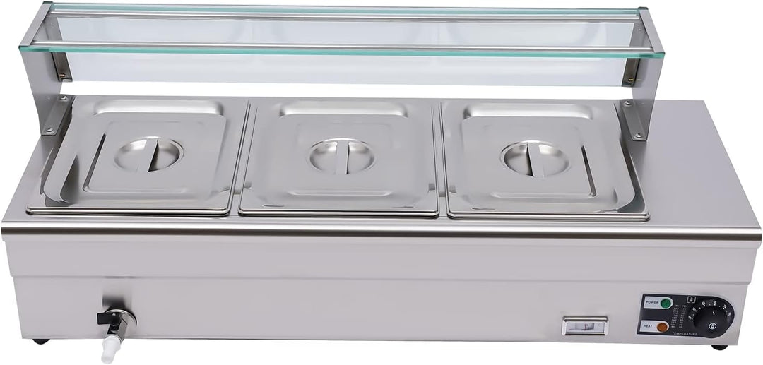 Elektrische Buffetwärmer Speisenwärmer 1/2GN Warmhalter Essenwär Buffetwärmer Elektrischer Speisenwä
