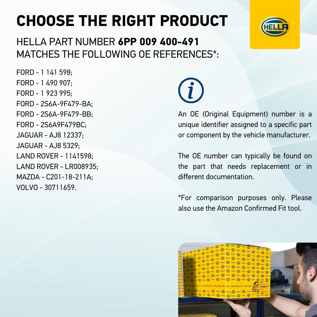 HELLA 6PP 009 400-491 Sensor, Saugrohrdruck - 5V