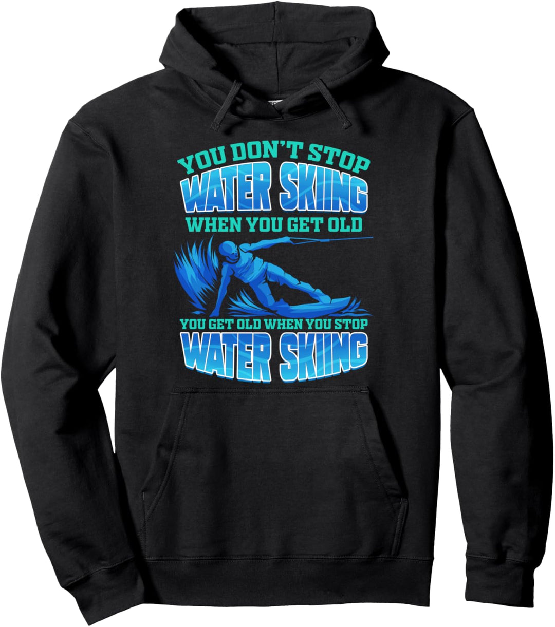 Wasserski Wasser Ski Geschenk Pullover Hoodie