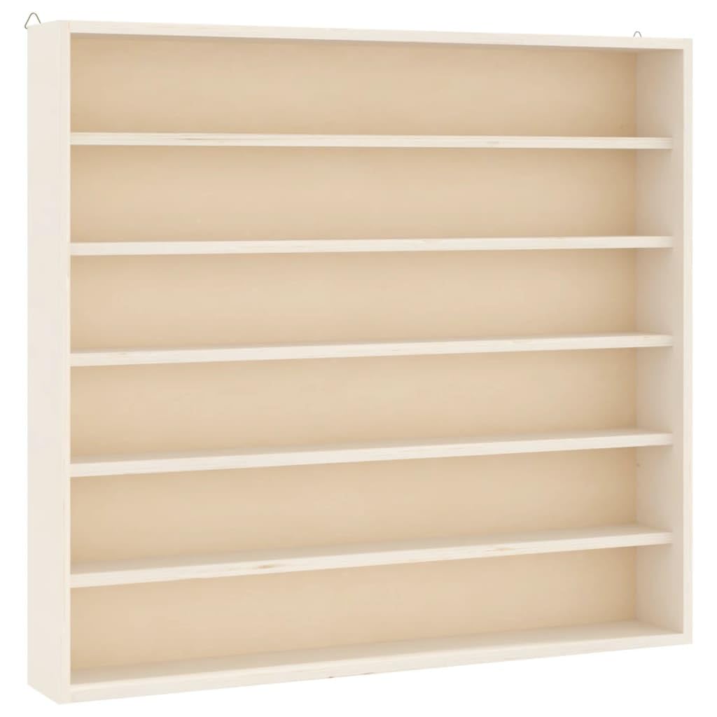 vidaXL Sammlervitrine aus Holz mit 6 Regalen, Wandvitrine für Wohnzimmer Esszimmer Schlafzimmer, Wan