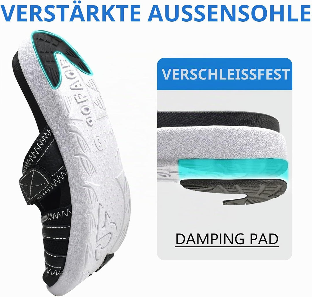 COFACE Herren Sport Recovery Sandalen Plantar Fasciitis weiche Polsterung leichtes Gewicht Bogen Unt