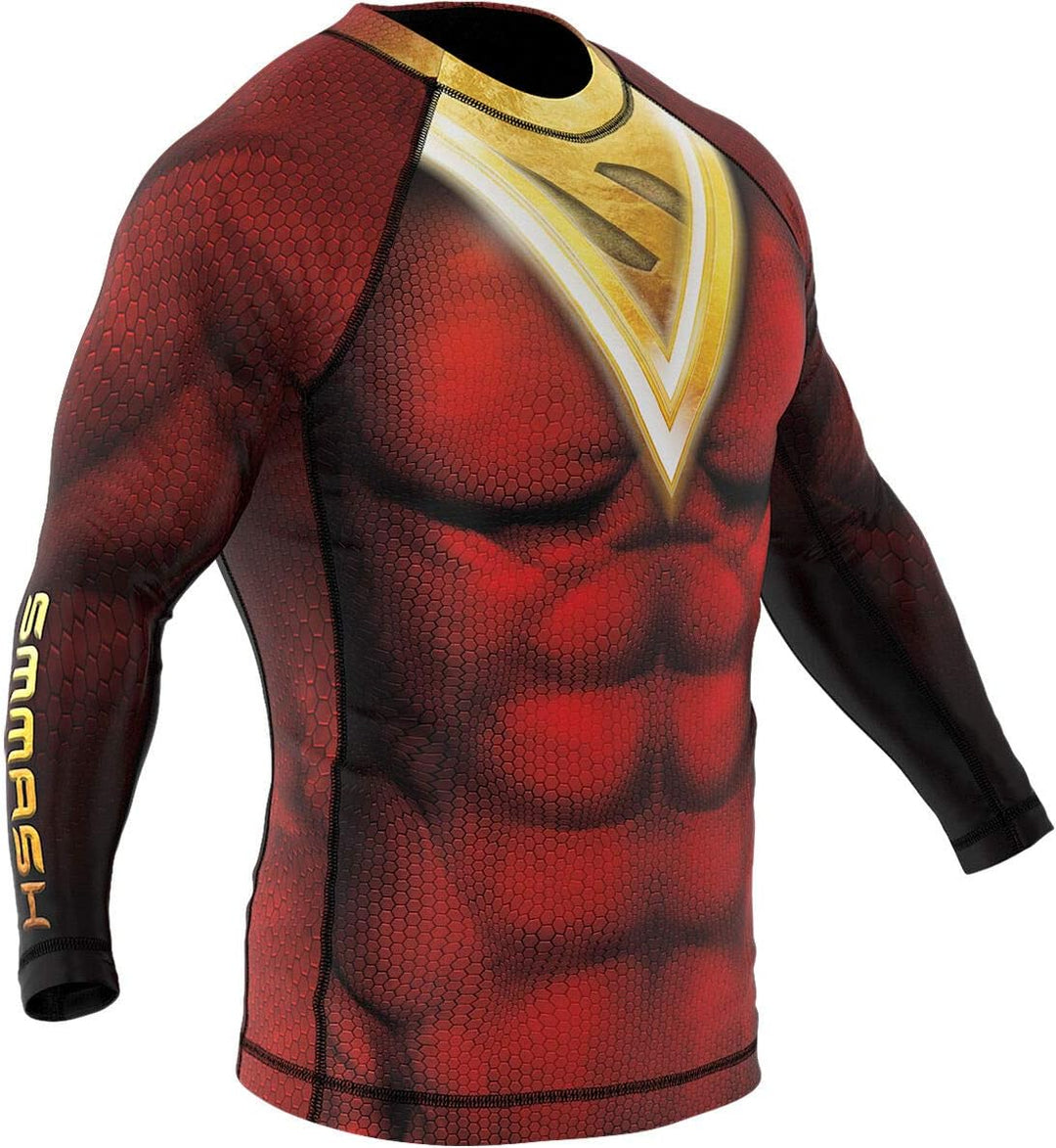 SMMASH Koi Rashguard Herren Kampfsport Langarm, Sport Longsleeve Atmungsaktiv und Leicht, Sportobert