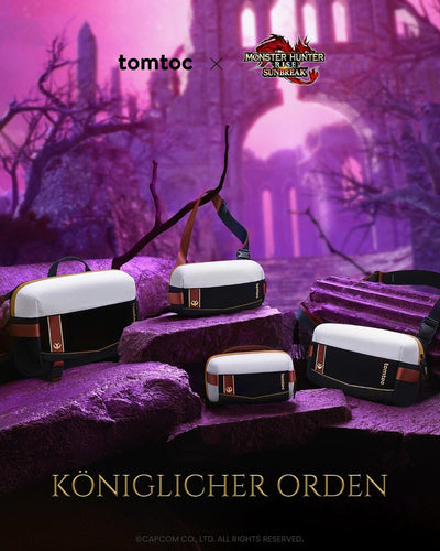 tomtoc x Monster Hunter Rise: Zubehörtasche mit königlichem Orden, Elektronik Tech Pouch Organizer T