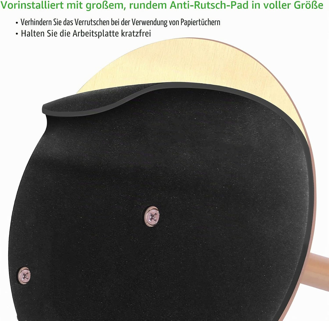 Gold Küchenrollenhalter Stehend, OBODING, Edelstahl Küchenpapierhalter für Standard und grosse Rolle