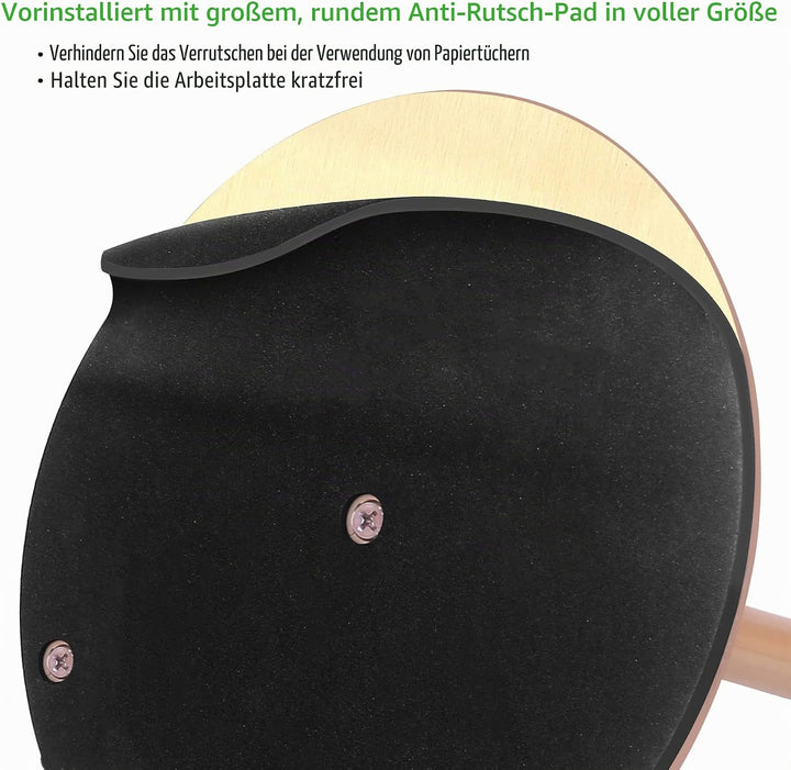 Gold Küchenrollenhalter Stehend, OBODING, Edelstahl Küchenpapierhalter für Standard und grosse Rolle