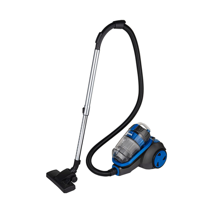 Tesla AeroStar T500, Zylinder Vakuum, Material des Rohrs: Stahl Rollen: Gummi, schwarz/blau