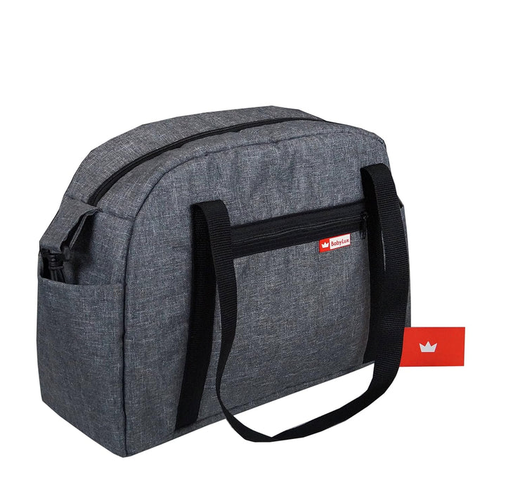 BabyLux Wickeltasche CANDY FLEX Kinderwagentasche Baby Windel Tasche Pflegetasche (CandyFlex Grau),