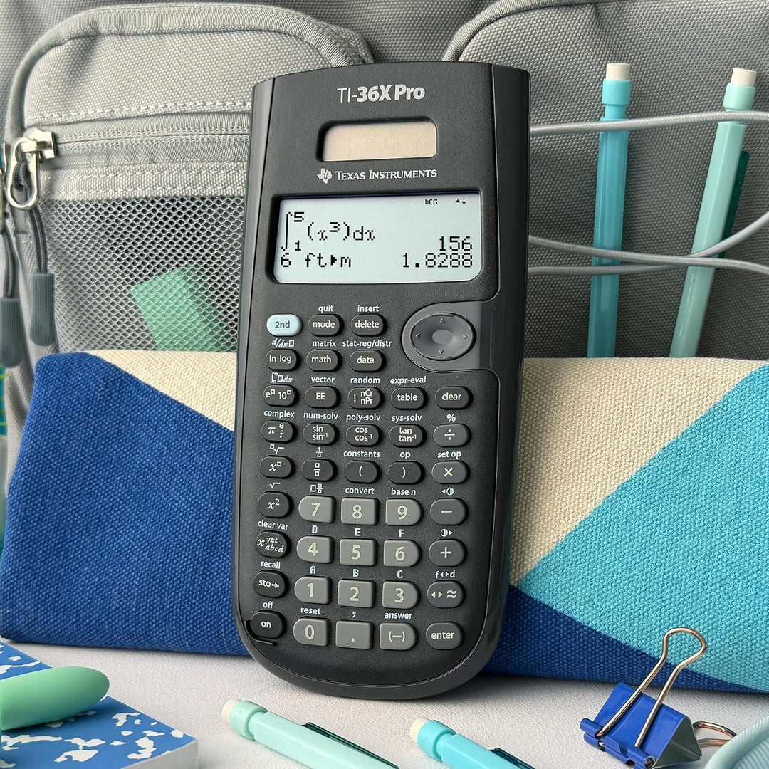 Texas Instruments TI-36X PRO Schulrechner (4-zeilig), nur mit französischer Anleitung und Sprache, 3