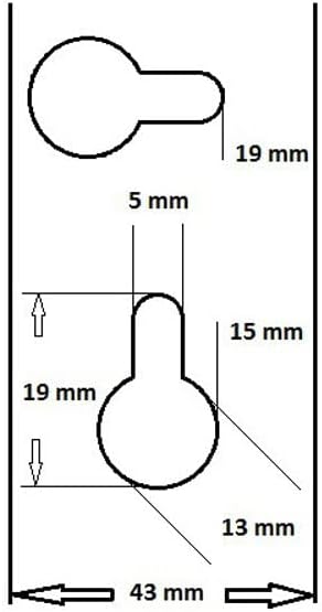 ADB Lochwand Lochwände Werkstattwand Metall Werkstatt Werkzeugwand 493-1975 mm Zubehör, Länge:493 mm