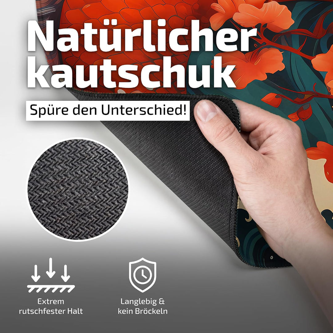 Tilt Gaming Mauspad 800x300 mm - 4 mm rutschfeste Schreibtischunterlage Gross - Speed-Oberfläche &amp; H