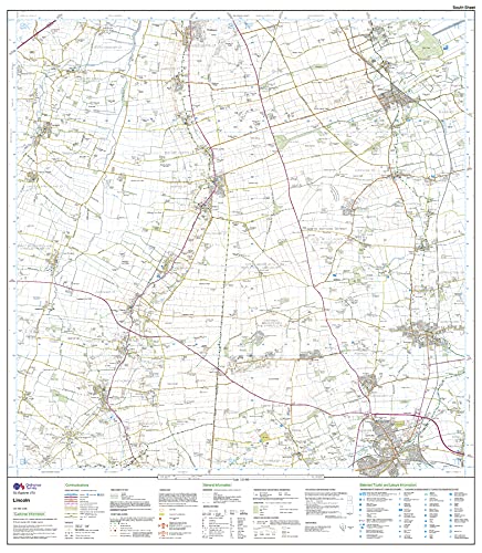 Lincoln (OS Explorer Active Map, Band 272), Karte