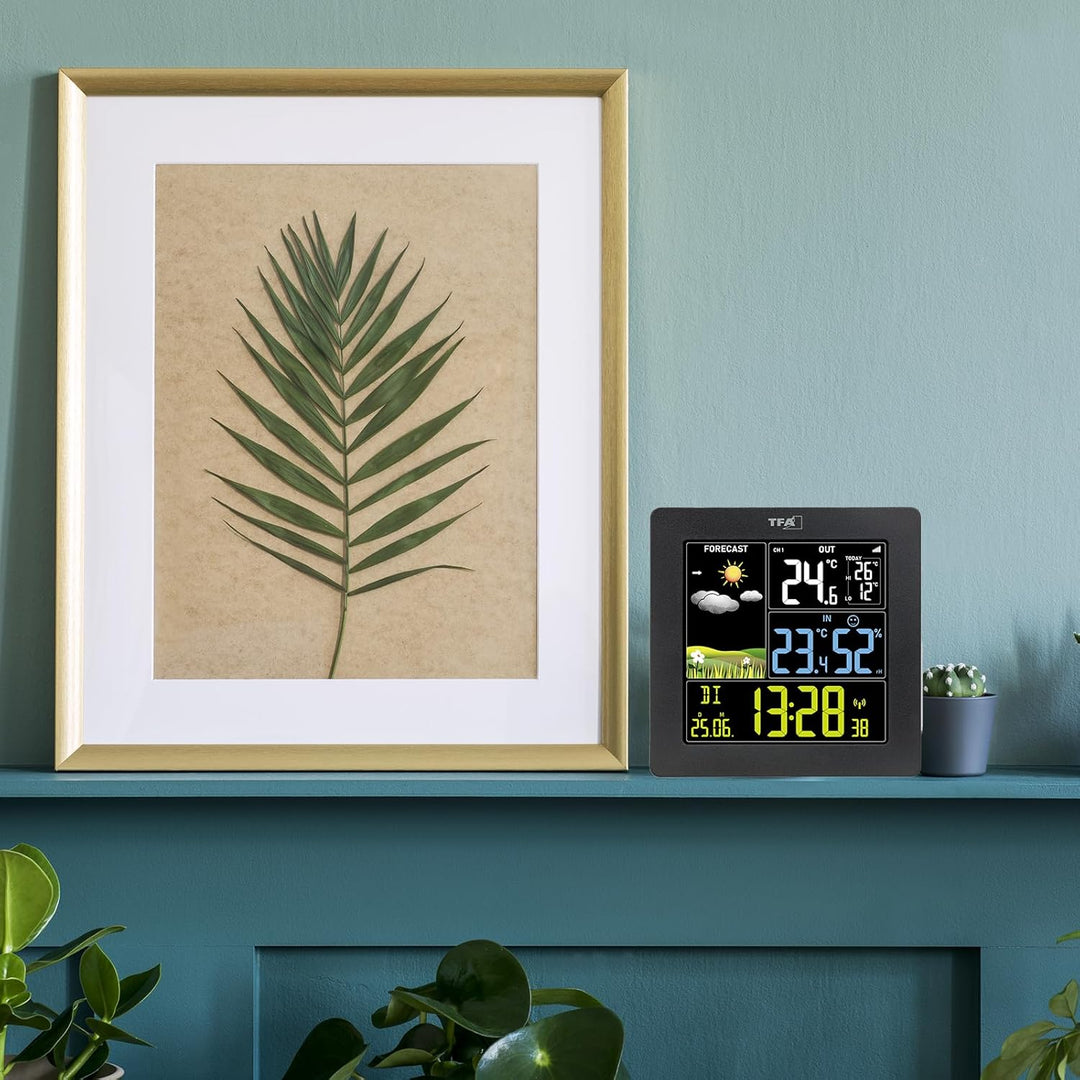 TFA Dostmann Wetterstation Funk mit Aussensensor SUN2 digital, 35.1174, für Innen und Aussentemperat