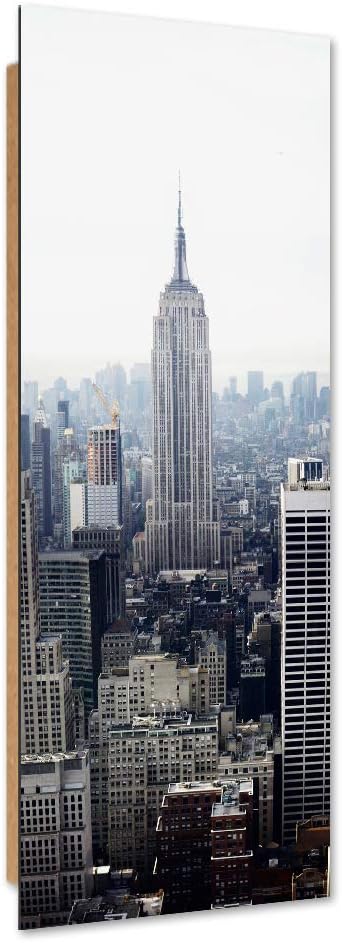 Feeby Dekobild New York Deko Wand Kunstdruck Architektur Grau 50x150 cm M8079 50x150 cm, M8079 50x15