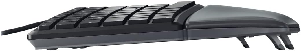 CHERRY KC 4500 ERGO, ergonomische Tastatur, Spanisches Layout (QWERTY), kabelgebunden, gepolsterte H