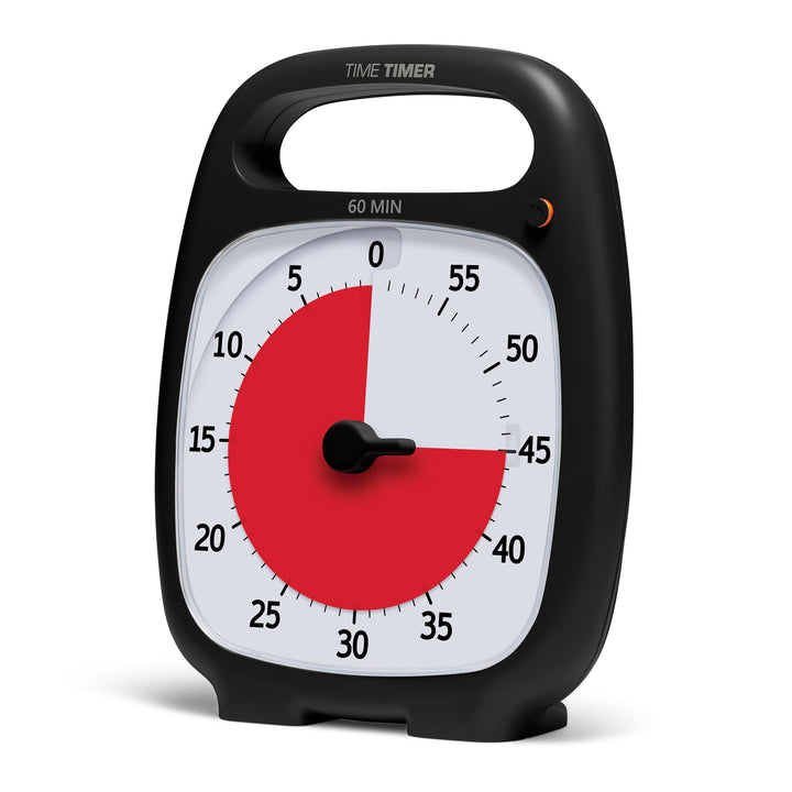 Time Timer PLUS 60 Minute Visueller Analog-Timer (weiss) optionaler akustischer Alarm (Lautstärkereg