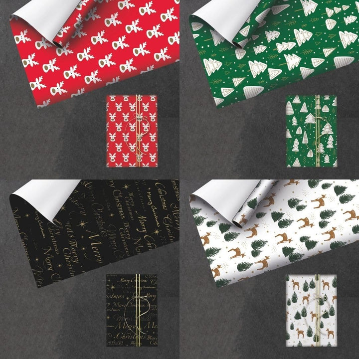 10 Rollen Weihnachtspapier, Geschenkpapier WEIHNACHTEN 2m x0,7m