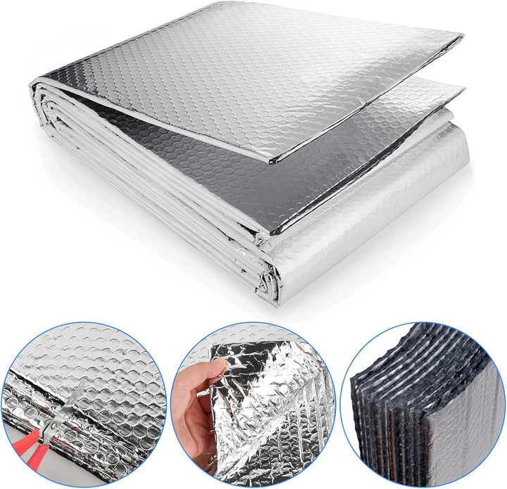 Heizkörper Reflexionsfolie Heizung, 5m x 60cm Isolierfolie Heizung Isoliermatte Thermofolie Dämmfoli
