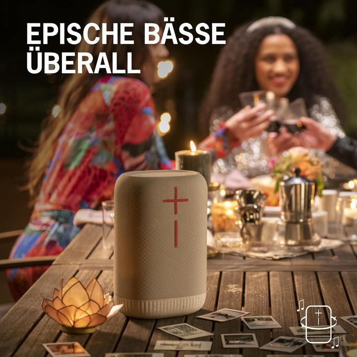 Ultimate Ears EPICBOOM, mobiler kabelloser Bluetooth-Lautsprecher, satte Bässe, immersiver 360-Grad-