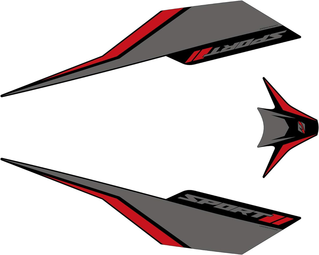 Dekoration Aufkleber Kit Honda Pcx 125 '19 Grau/Rot, Grau/Rot