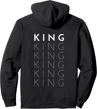 King Pärchen Partnerlook Paar Pullover Hoodie