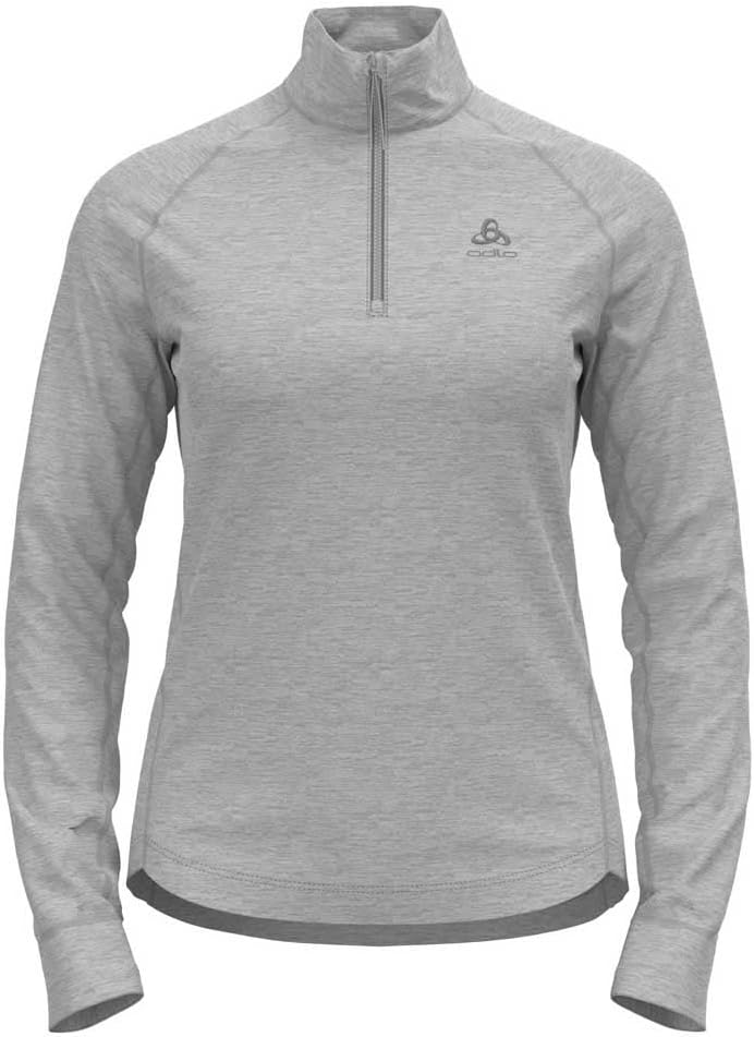 Odlo Damen Berra_542491 Mid Layer mit Reissverschluss (1er Pack) XS Grey Melange, XS Grey Melange