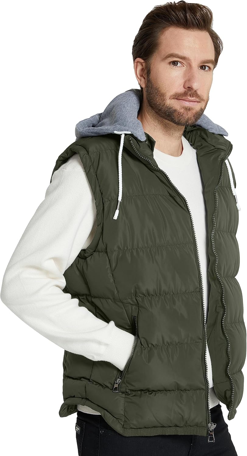 ZSHOW Herren Winter Weste Gesteppte Polsterung Puffer Ärmellos Jacke Warme Outdoor Weste Körperwärme