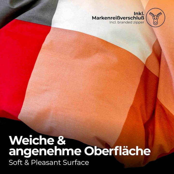 etérea Baumwolle Bettwäsche Rian 200x200 1er Set - mit Reissverschluss - Renforcé Qualität - Allergi