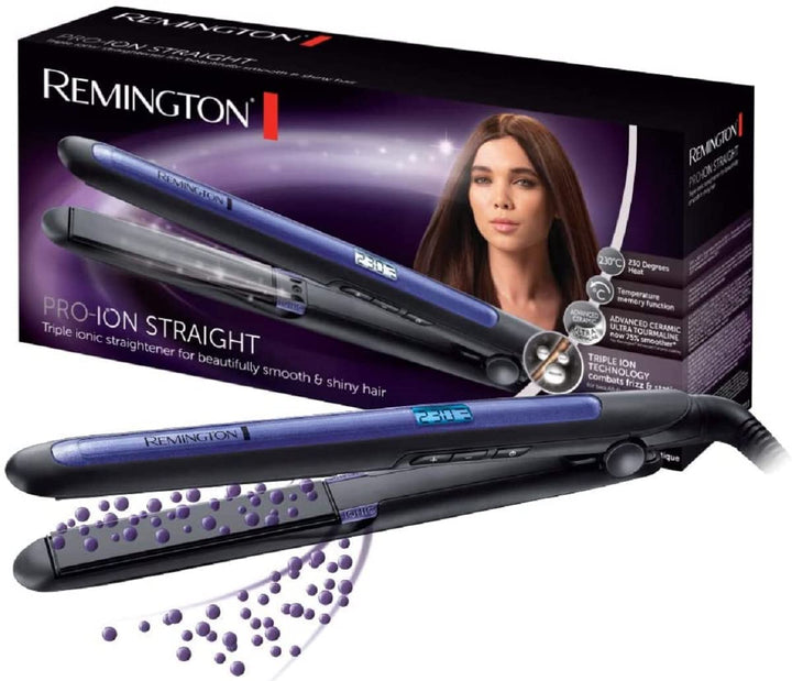 Remington Glätteisen [dreifache Ionen-Technologie: weniger Frizz & statische Aufladung] Pro-Ion (Ult