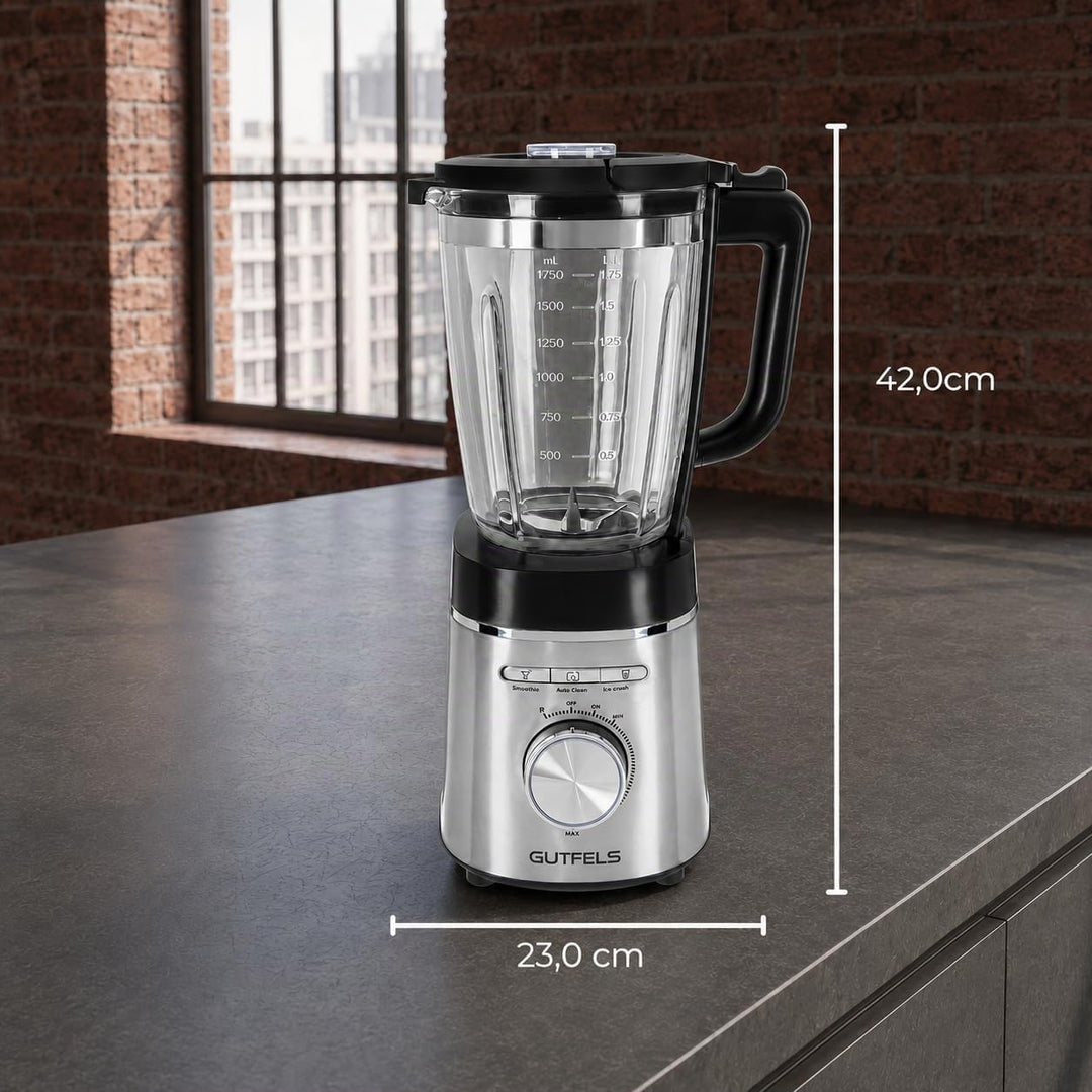 Standmixer BLEND 5010 | Standmixer Glas 1,75 L | 1400 W | stufenlose Regulierung | Mixer Küche mit S