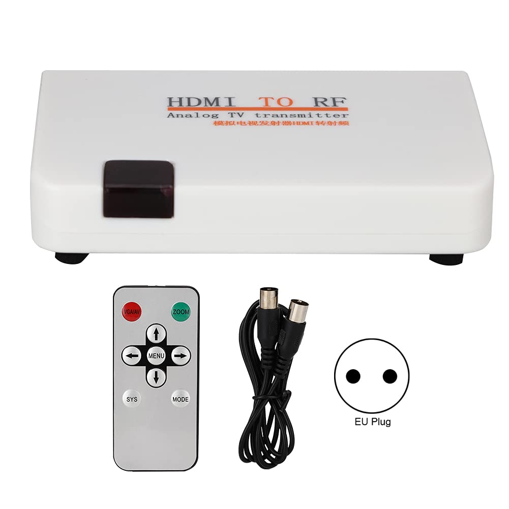 HDMI-zu-Koaxial-HF-Wandler, HDMI-zu-Koaxial-Analogsignal mit Fernbedienung, Unterstützung 480I/480P/