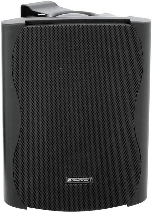 OMNITRONIC C-60 schwarz 2X | Passives 2-Wege-Lautsprecherpaar mit Halterung, 6,5"-Tieftönern und 50