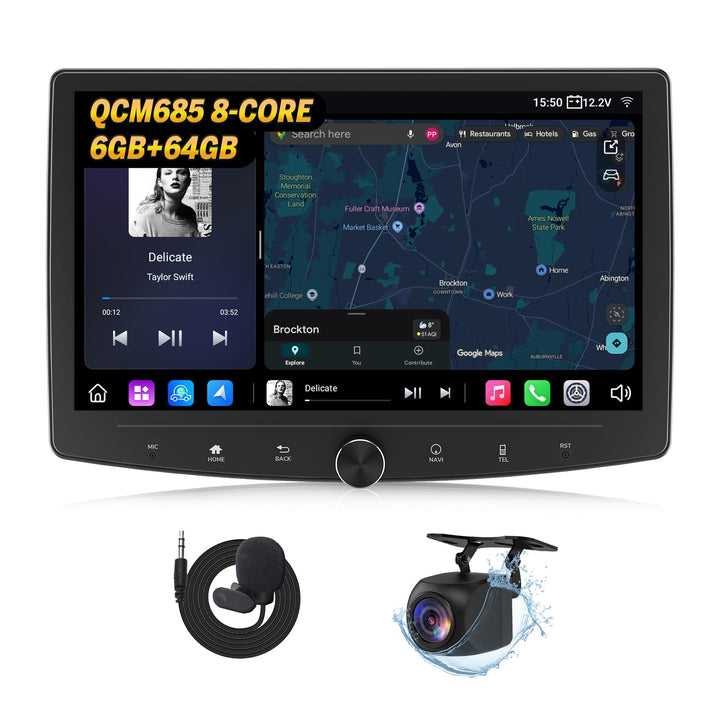 Eonon 10,1 Zoll Android 14 Radio Stereo Double Din GPS 4G LTE CarPlay Android Auto MirrorLink Blueto