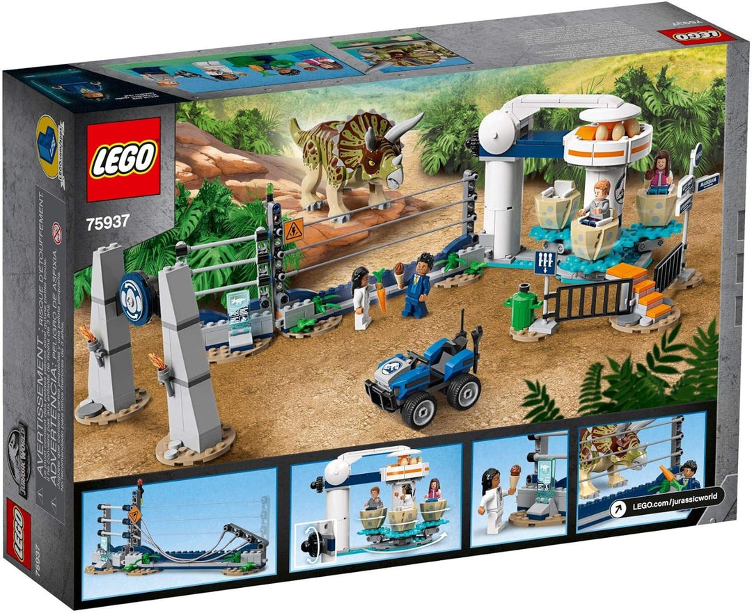 LEGO Jurassic World 75937 Triceratops-Randale, Bauset Mehrfarbig, Mehrfarbig