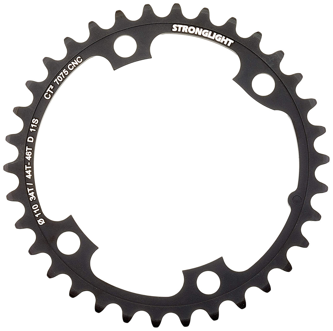 Stronglight Unisex – Erwachsene Dura-Ace/DI2 ct² Kettenblat, schwarz, 1size