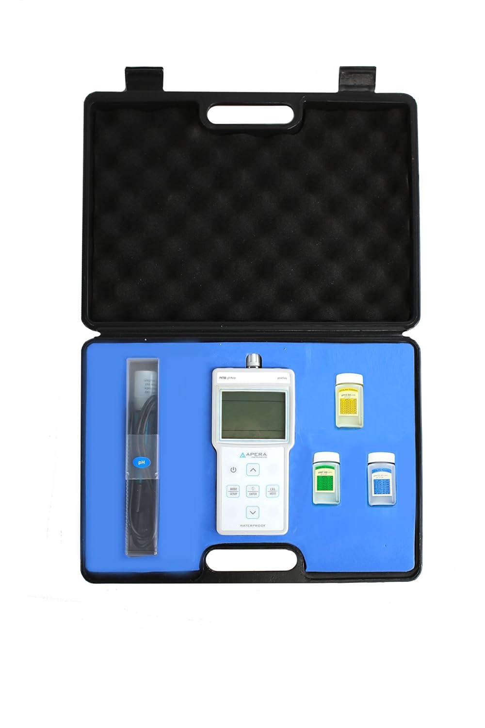Apera Instruments PH400 tragbares pH-Messgerät (Inkl. 201T-S pH-Elektrode mit integrierter Temperatu