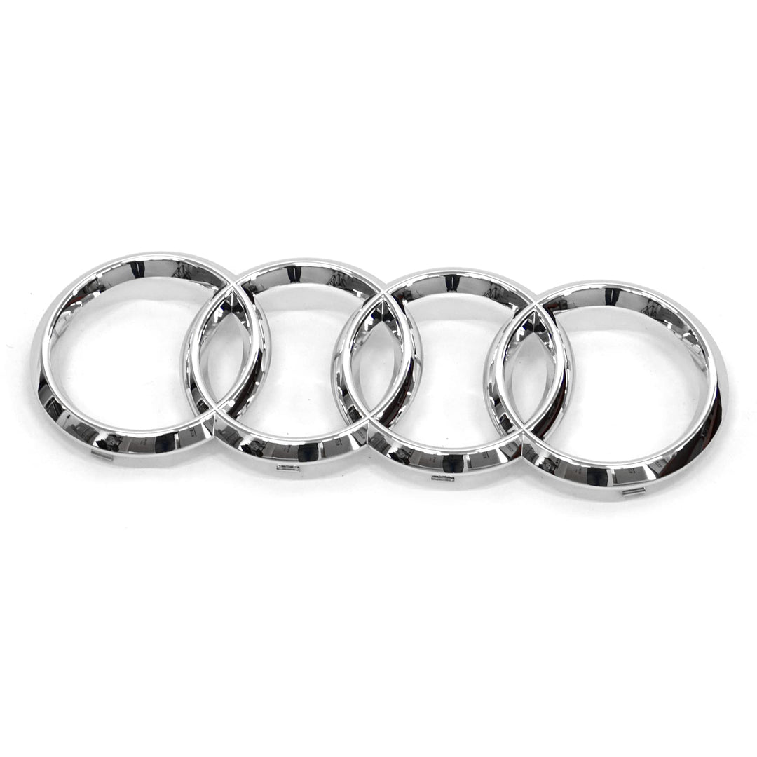 Audi 4N08536052ZZ Ringe Logo Zeichen Kühlergrill Emblem, Chrom/Silber