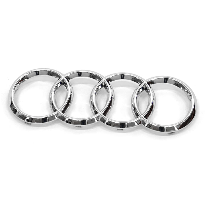 Audi 4N08536052ZZ Ringe Logo Zeichen Kühlergrill Emblem, Chrom/Silber