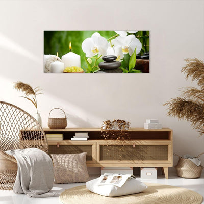 Wandbilder Dekoration Wohnzimmer Blume aromatherapie spa Panorama Bilder auf Leinwand 120x50cm Leinw