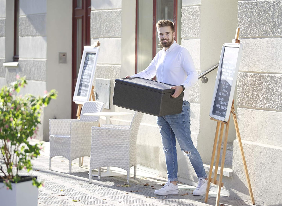 HENDI Thermobox, mit seitlich versenkten Griffen, Hält Temperaturen von -20°C bis +110°C stand, Inne