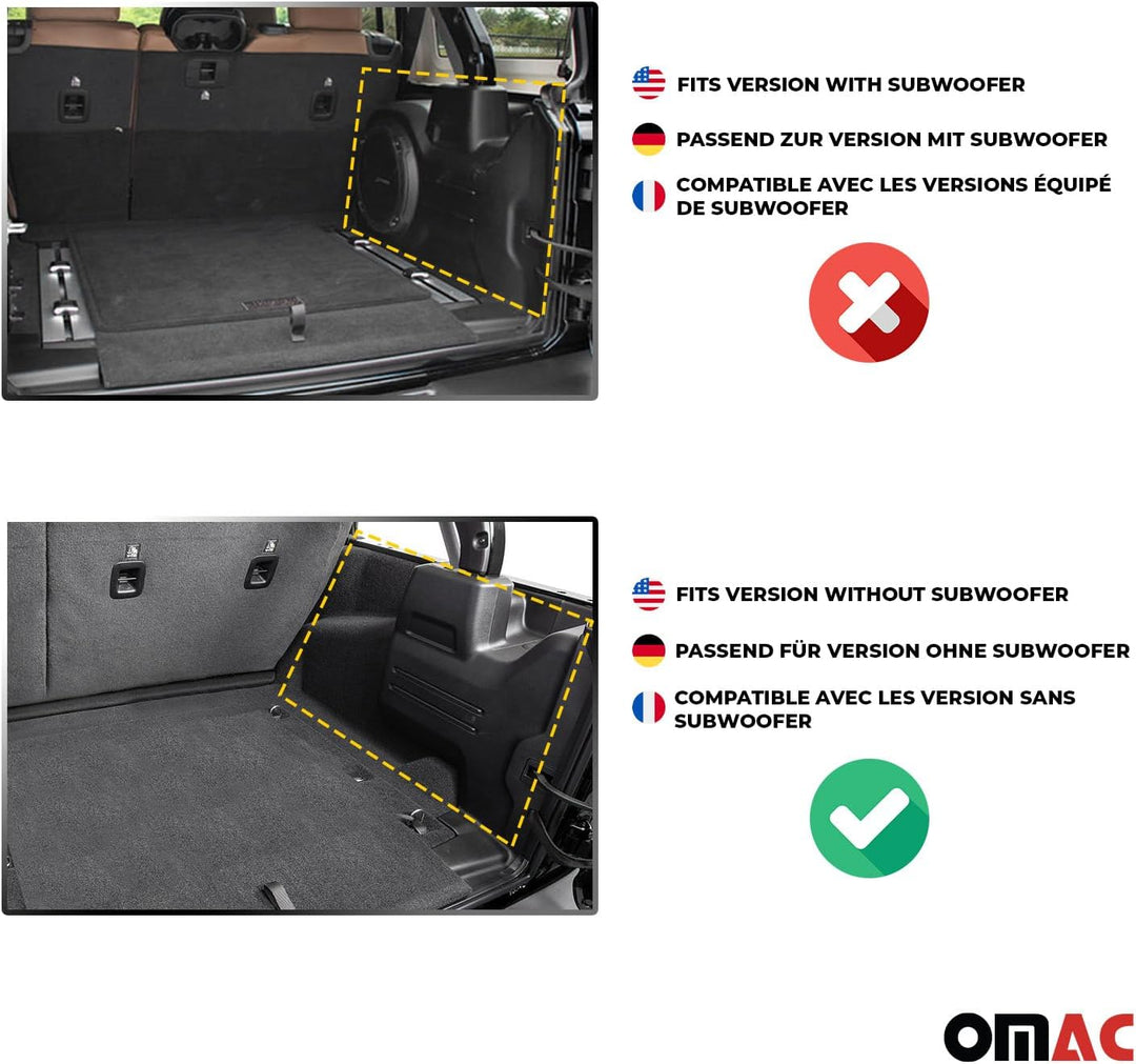 OMAC Kofferraumwanne Laderaumwanne kompatibel mit Kia Ceed Estate SW 2019-2026 Gummi TPE Schwarz