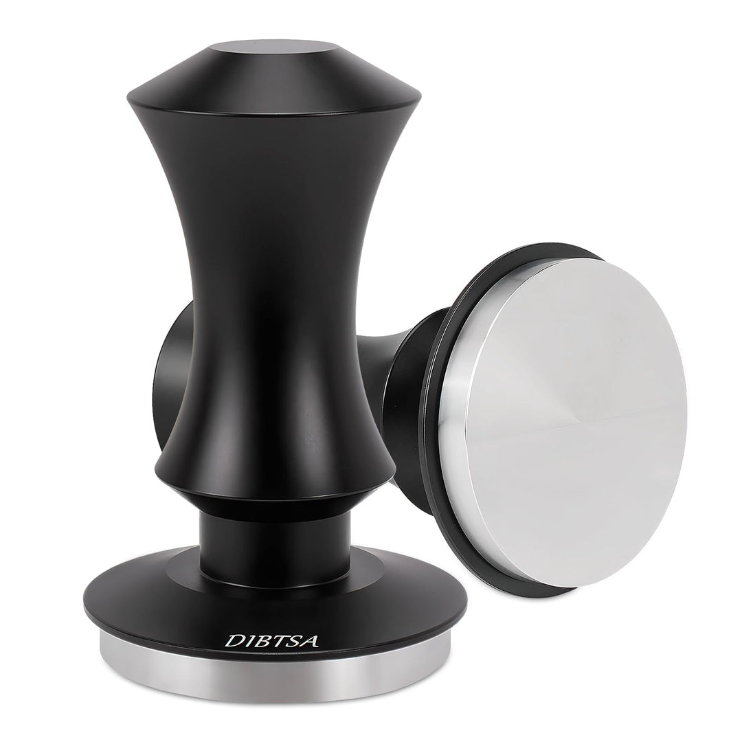 DIBTSA Espresso Tamper 53.3mm federbelasteter Kaffeestampfer, passend für 54mm Siebträgerkorb, Flach