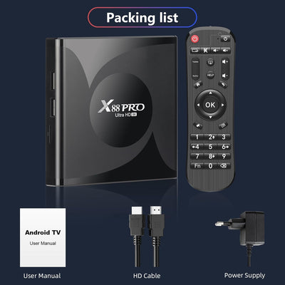 Android TV Box, Android 13.0 Box 4GB RAM 32GB ROM RK3528 Quad-Core Cortex-A53 GPU Mali-450 Support 8