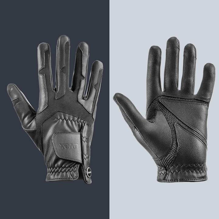 Uvex Unisex – Erwachsene Ventraxion Reithandschuhe 8-9 Schwarz, 8-9 Schwarz